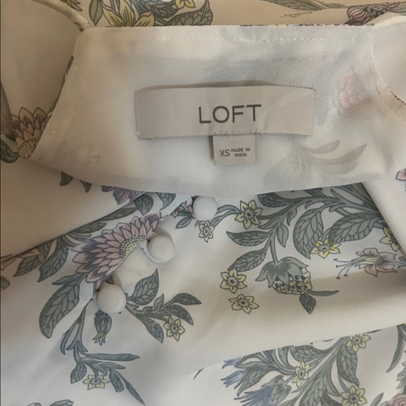 LOFT Racerback Floral Top - Picture 7 of 7